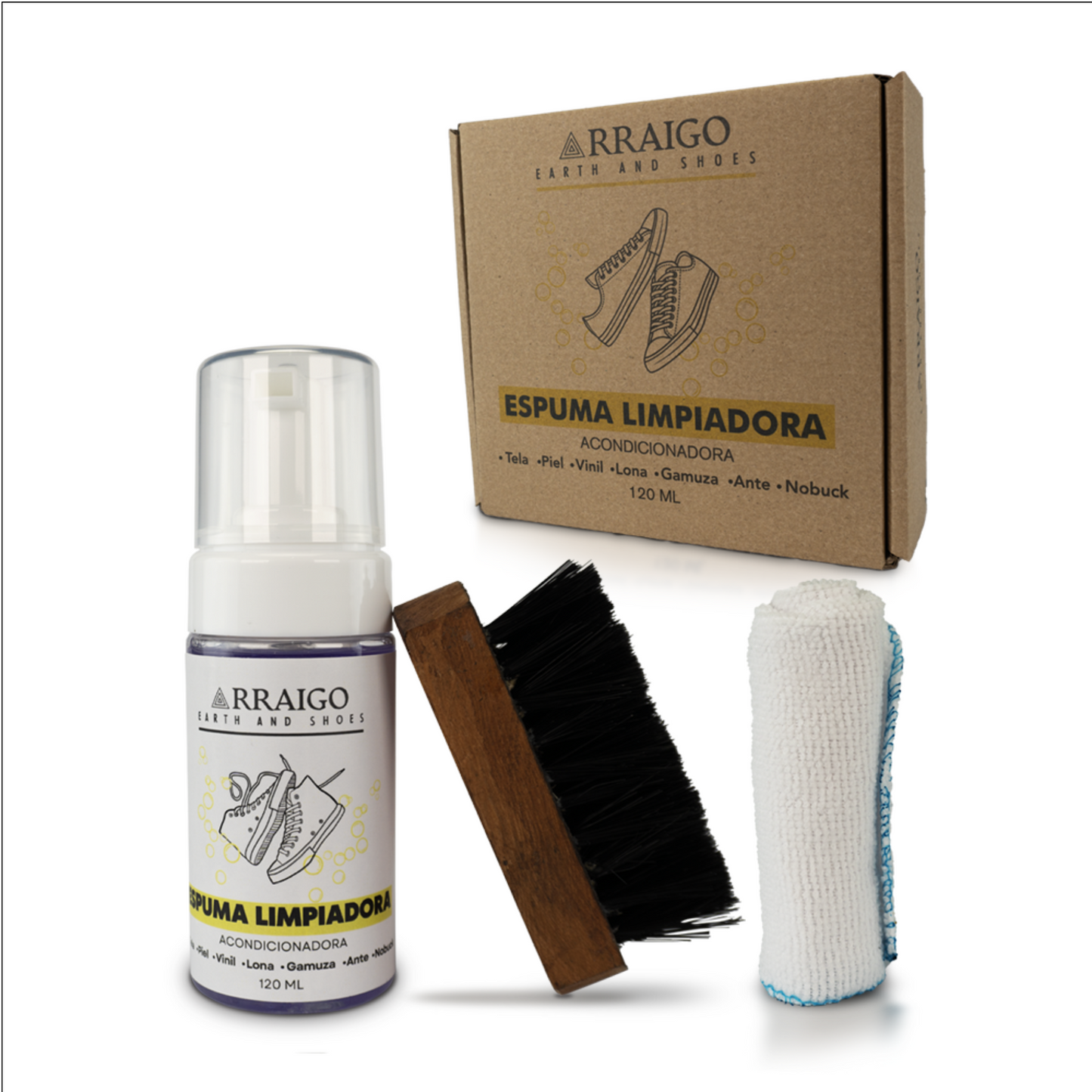 Kit De Espuma Limpiadora Para Tenis 120ml | Sneaker Clean